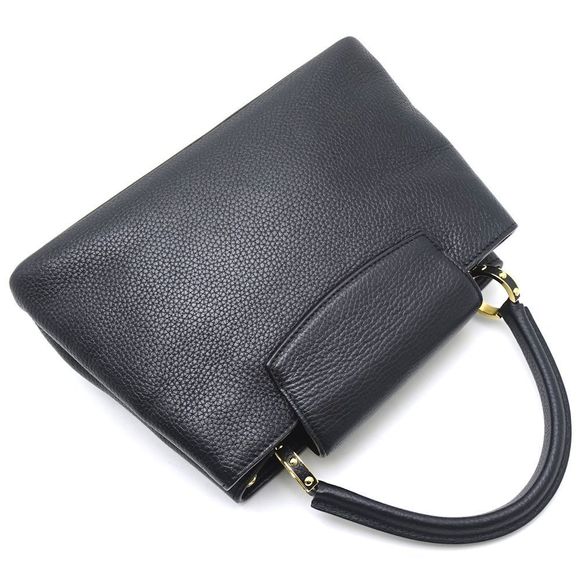 Louis Vuitton Capucines PM Taurillon Leather Noir 2WAY Bag Black - Picture 3 of 7